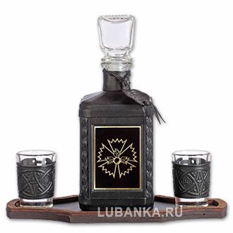 Набор для водки «ГРУ» чёрный