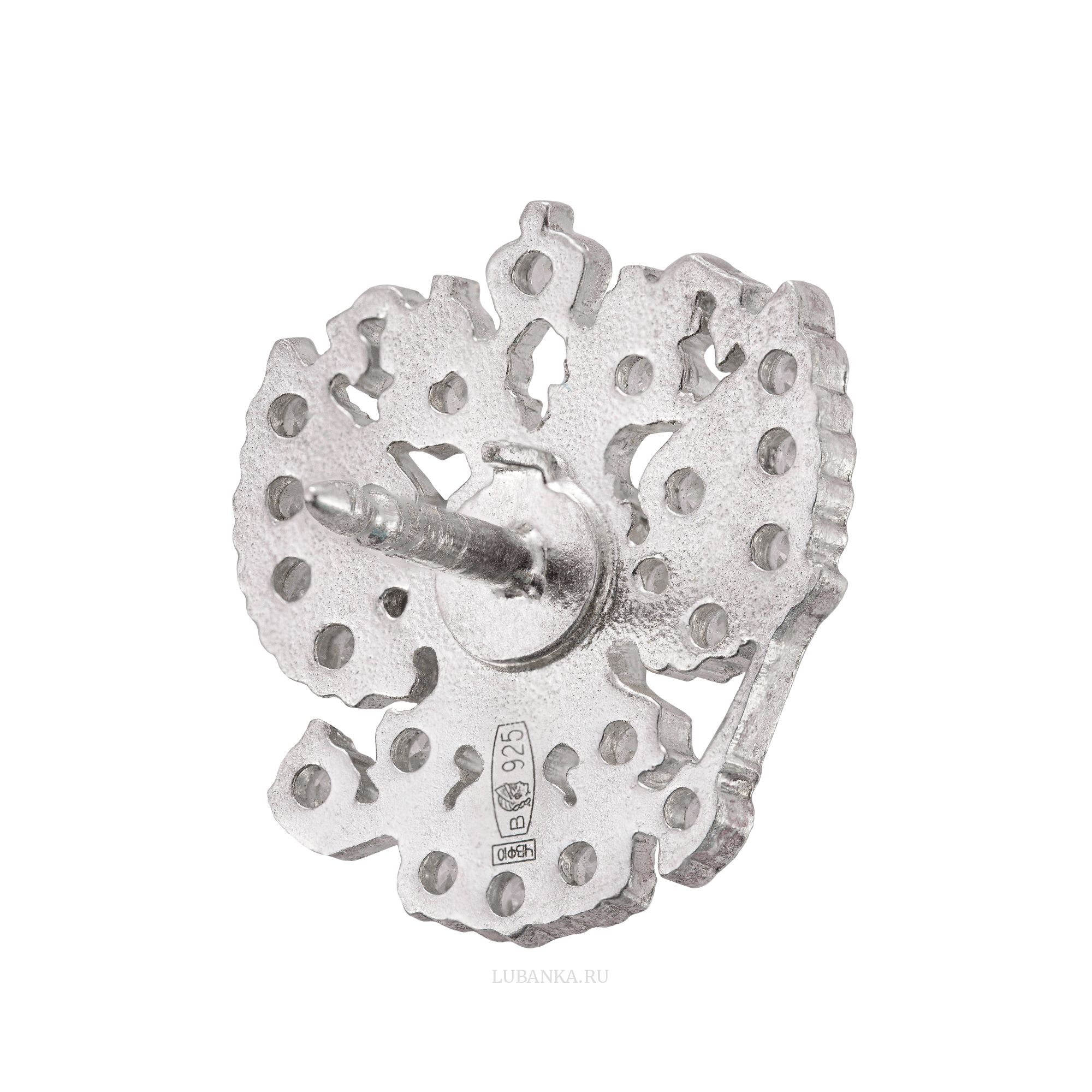 Значок Герб России серебро