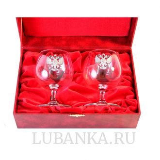 Бокалы для коньяка «Герб РФ»