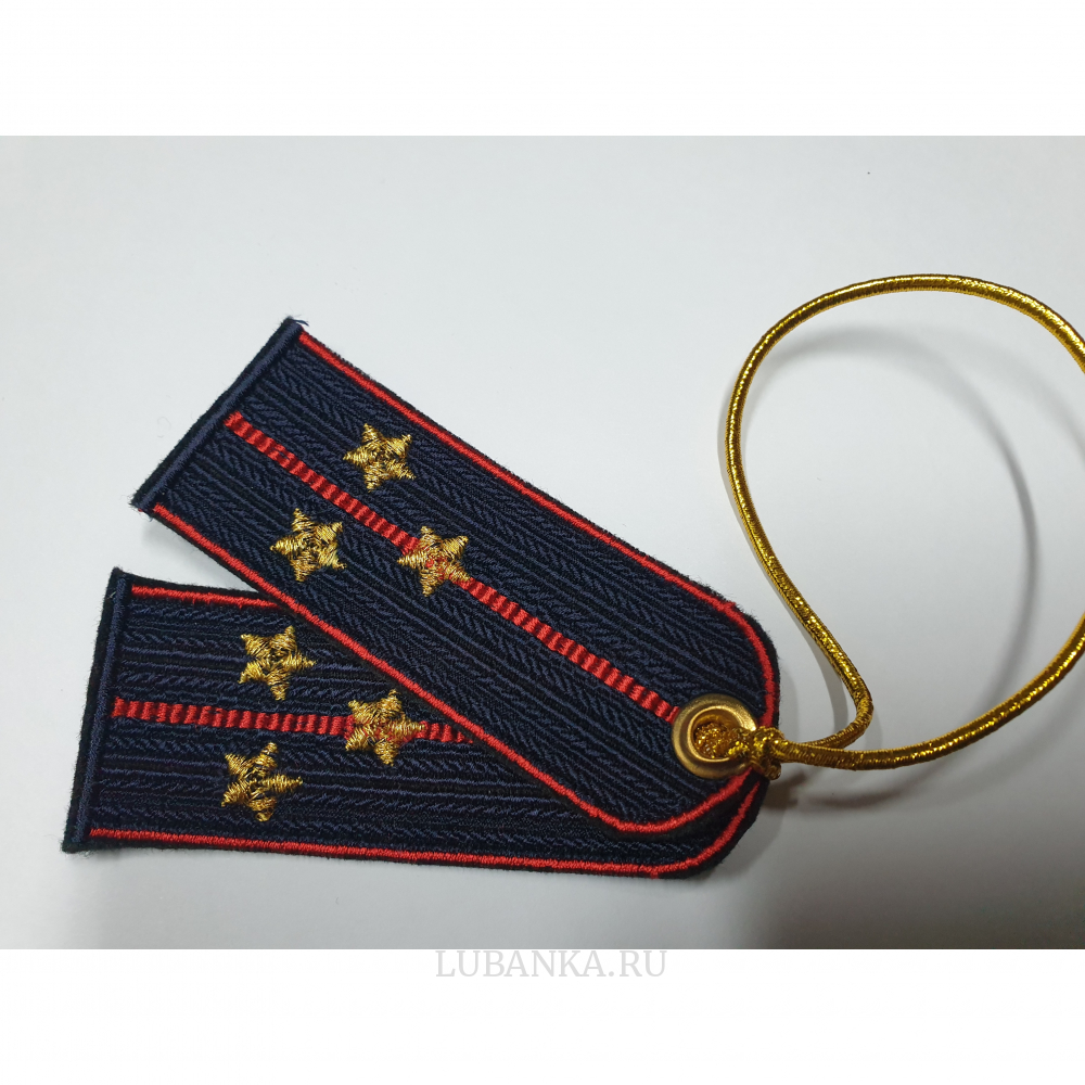 Брелок вышитый «Погон старшего лейтенанта», полиция