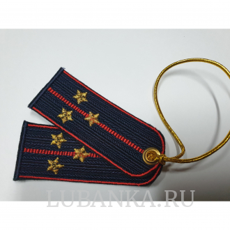 Брелок вышитый «Погон старшего лейтенанта», полиция