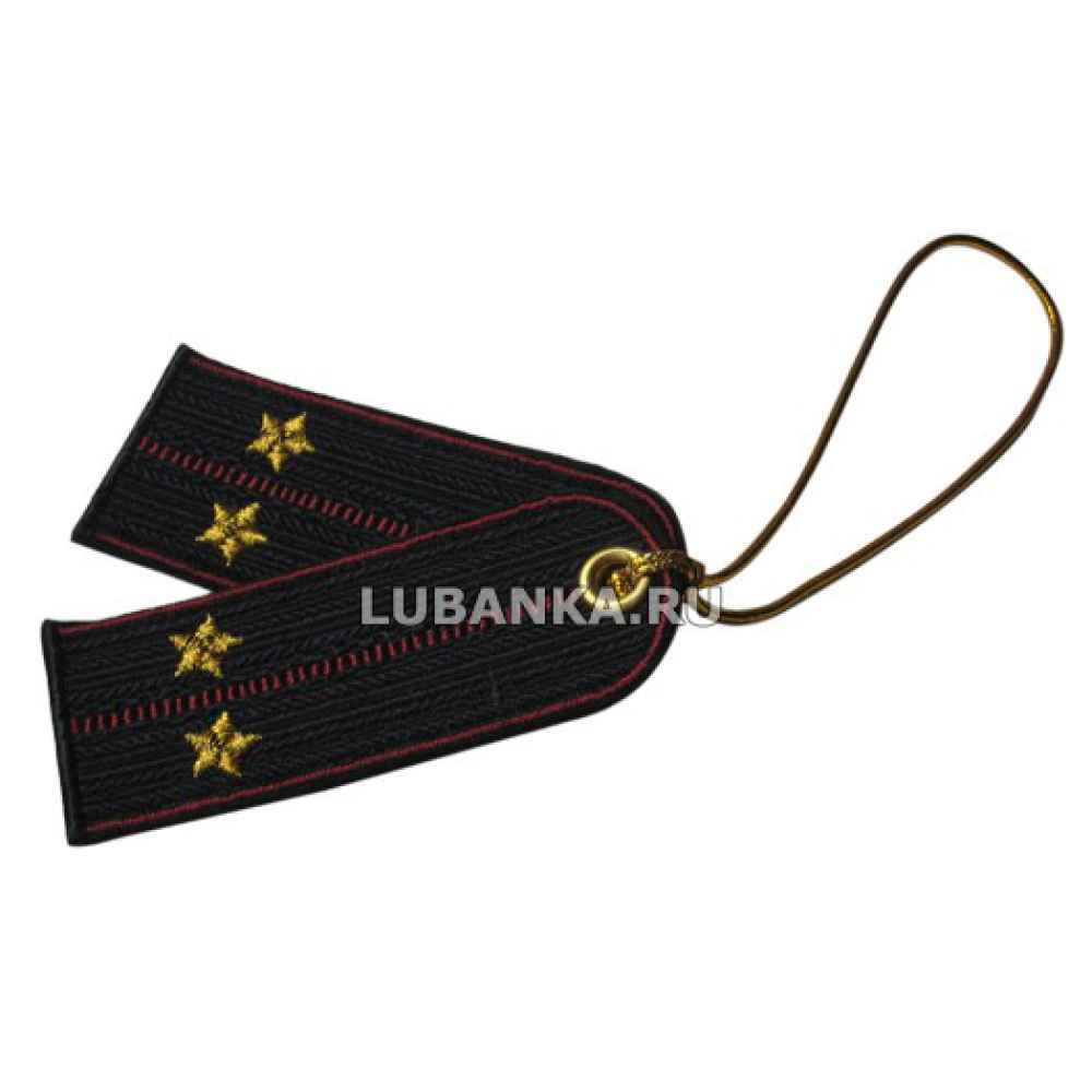 Брелок вышитый «Погон лейтенанта», ФСИН