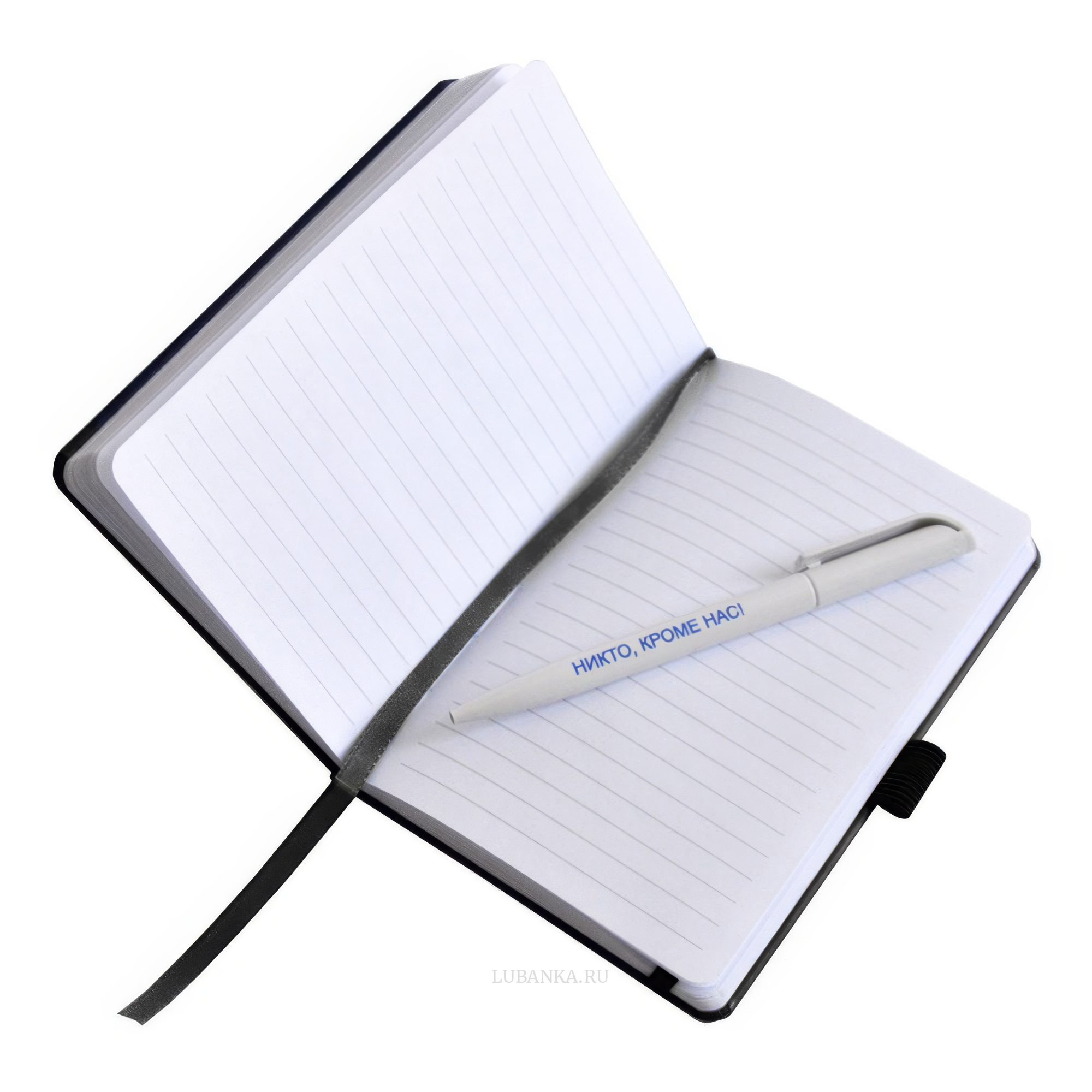 Блокнот с ручкой ВДВ черный