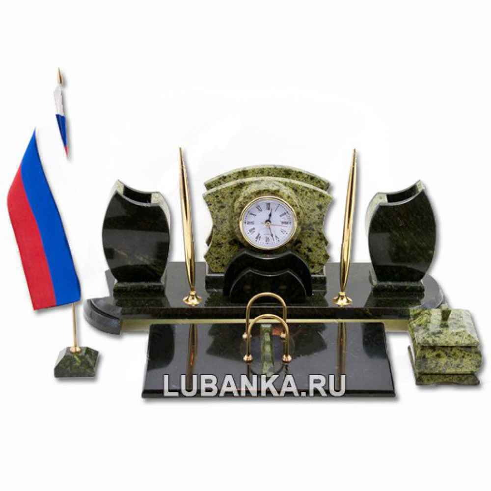 Настольный набор для руководителя «Гранд» из камня