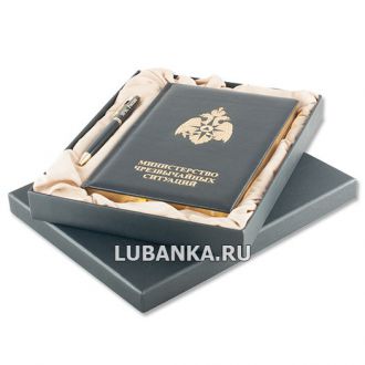 Ежедневник для мужчины в подарочной коробке «МЧС» с ручкой